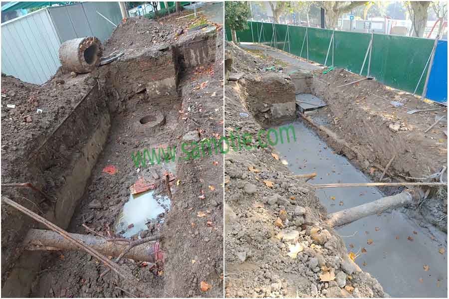 污水处理设备清除基坑