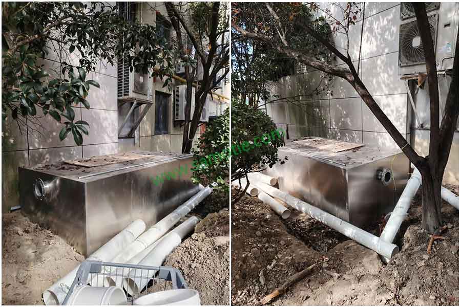隔油池安装现场及产品参数